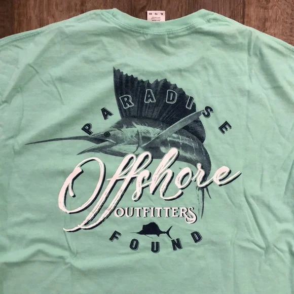 NWOT! - NAPLES FLORIDA Paradise Outfitters 100% Ring Spun Cotton Fishing Tee - Picture 6 of 8